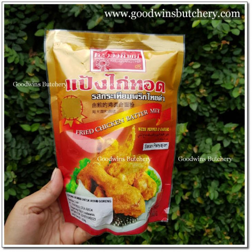 Flour FRIED CHICKEN BATTER MIX with pepper & garlic Kruawangthip Thailand 500gr